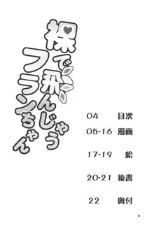 裸で飛んじゃうフランちゃん, 日本語