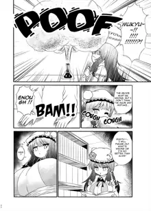 Patchouli-sama ga Futotte Sakunyuu Sareru Hon | Patchouli-sama gets fat and milky, English