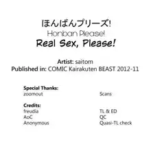 Real Sex, Please! english, English