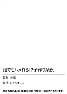 誰でもハメれる!?子作り条例, 日本語