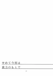 せめて今宵は貴方のもとで, 日本語