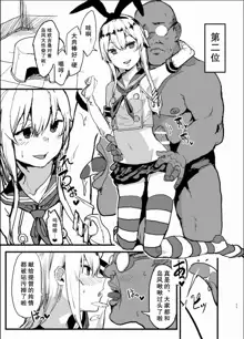 Futokutei Tasuu no Otoko to Berochuu Sex Suru Shimakaze Netorase Bon | 与不特定多数男性湿吻爱爱的岛风NTR本, 中文