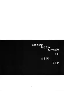 先輩だけが知らない七つの記録-準備号-, 日本語