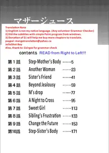 Mother Juice Ch. 3-4, English