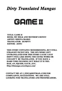 GAME CHAP 1-2, English