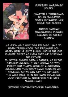 Sister-san Suiminkan Shochouzen Haramase | Impregnating An Ovulating Sister By Raping Her While She Sleeps, English