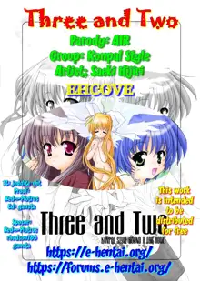 Three and Two, English