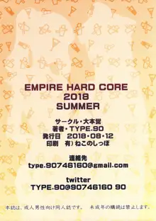 EMPIRE HARD CORE 2018 SUMMER, 日本語