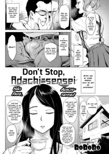 Don't Stop, Adachi-sensei, Português