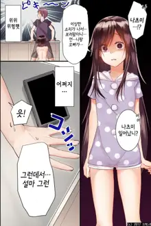 Jikochuu na Kyonyuu Ane to Hinnyuu Imouto wo Matomete Saimin ni Kakete Omocha ni Shite, Icha Icha Shinagara 3P Nama Honban! | 최면으로 자기중심적인 거유누나와 빈유동생을 장난감으로 만들어,  알콩달콩 3P섹스!, 한국어