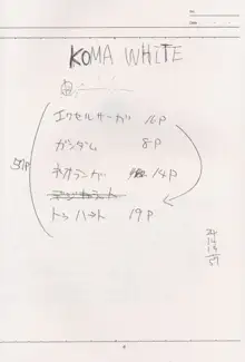 KOMA WHITE, 日本語