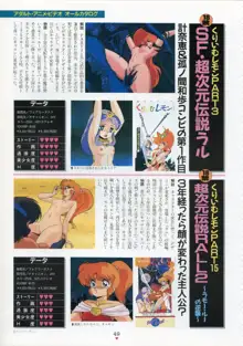 美少女アニメ大全集 - アダルトアニメビデオカタログ1991, 日本語