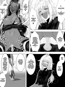 Minarai Mahoutsukai ga Hatsujouki no Dark Elf ni Mori de Souguu Shite Gyaku Rape Sarechau Ohanashi | An apprentice sorcerer encounters dark elves who are in heat in the forest and gets reverse raped, English