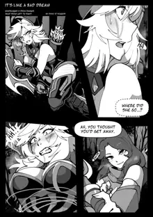 "It's Like A Bad Dream" Windranger x Drow Ranger comic by Riko, English