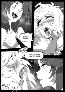 "It's Like A Bad Dream" Windranger x Drow Ranger comic by Riko, English