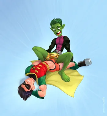 Robin tops Beast Boy Reward, English