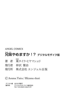 兄妹やめますか!?, 日本語