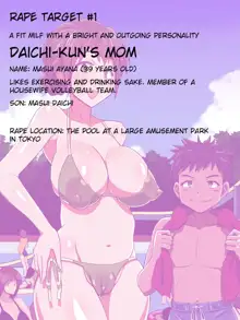 Tomodachi no Mama Zenin Rape! | I'll Rape All of My Friends' Moms!, English