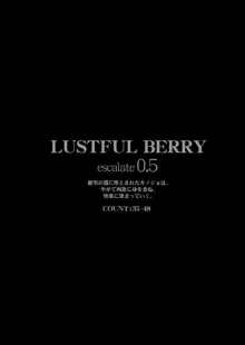 LUSTFUL BERRY escalate0.5 絶望の淵に堕されたカノジョは、やがて肉欲に身を委ね、快楽に染まっていく。, 日本語