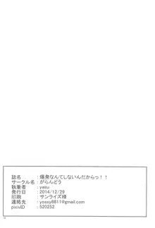 爆発なんてしないんだからっ!!, 日本語