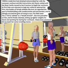 Muscle girl story, English