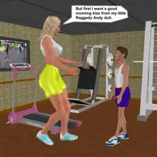 Muscle girl story, English