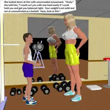 Muscle girl story, English