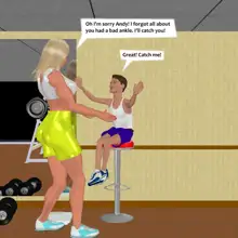 Muscle girl story, English