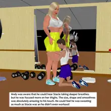 Muscle girl story, English