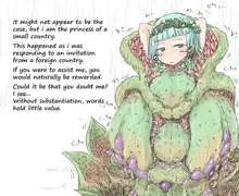 A Princess Trapped in a Tentacle Plant Can only Ask for Salvation from a Forced Orgasm Hell, English