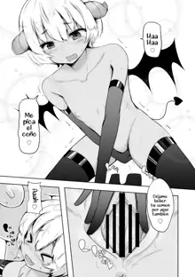 Pettanko Succubus-chan no Gorioshi Sakusei | La Cocecha Sexual de la Plana Súcubo-chan, Español