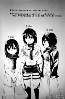 21-sai to 9-sai no Mikasa ni Aisarete Yoru mo Nemurenai Eren no Hanashi, Español