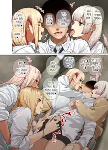 Oshikake Bakunyuu Gal Harem Seikatsu! | 우르르르! 폭유 갸루하렘 성생활!, 한국어