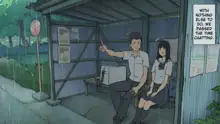 Inaka no Bus-tei nite Tougekou de Itsumo Issho ni Naru Kouhai Joshi to Amayadori, Ame de Shittori to Shita Funiki no Naka de Jou o Kawasu, English