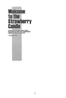 Welcome to the Strawberry Candle, 日本語