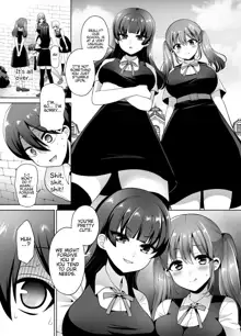 Joshikou ni Shinnyuu Shiyou to Shitara Kabe ni Hamatte Futanari Jogakusei no Nikubenki ni Saretandaga, English