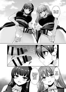 Joshikou ni Shinnyuu Shiyou to Shitara Kabe ni Hamatte Futanari Jogakusei no Nikubenki ni Saretandaga, English