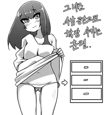 그녀를 수납공간으로 확장 시키는 훈련, 한국어