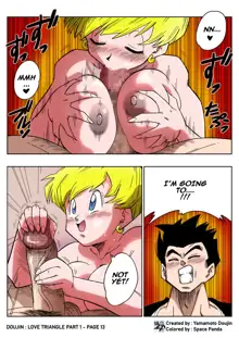 LOVE TRIANGLE Z - Gohan, Erasa to Deau (decensored), English