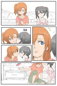 Honoka to Nico-chan ga Love ChuChu shiteru dake no Manga dayo! | A Manga where Honoka and Nico-chan only do kissy kissy lovey dovey stuff!, English