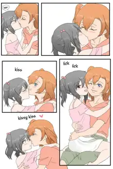 Honoka to Nico-chan ga Love ChuChu shiteru dake no Manga dayo! | A Manga where Honoka and Nico-chan only do kissy kissy lovey dovey stuff!, English