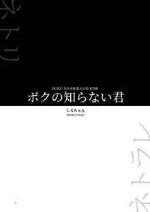 Boku no Shiranai Kimi | Tu no me conoces, Español