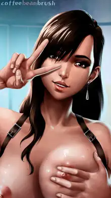 tifa lockhart boobjob, 日本語