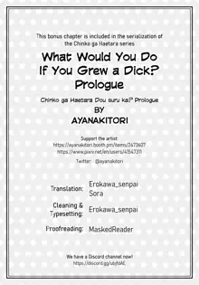 Chinko ga Haetara Dou suru ka Prologue | What Would You Do If You Grew a Dick? Prologue, English