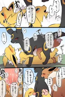 Poke eeveelution doujin by diga tsukane, 日本語