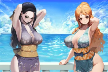 Nico Robin & Nami (uncensored)