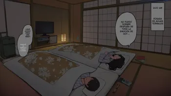 Onsenryokan nite Kanojo to Nemurenai Yoru, Anmoku no Ryoukai de Hajimaru Sex, Español