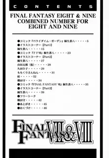 FINAL FANTASY EIGHT & NINE Combined number for eight and nine, 日本語