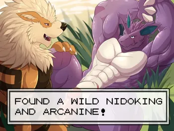 Arcanine and Nidoking, English