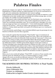 Vacaciones con mi prima tetona 4 - Final Vanilla, Español